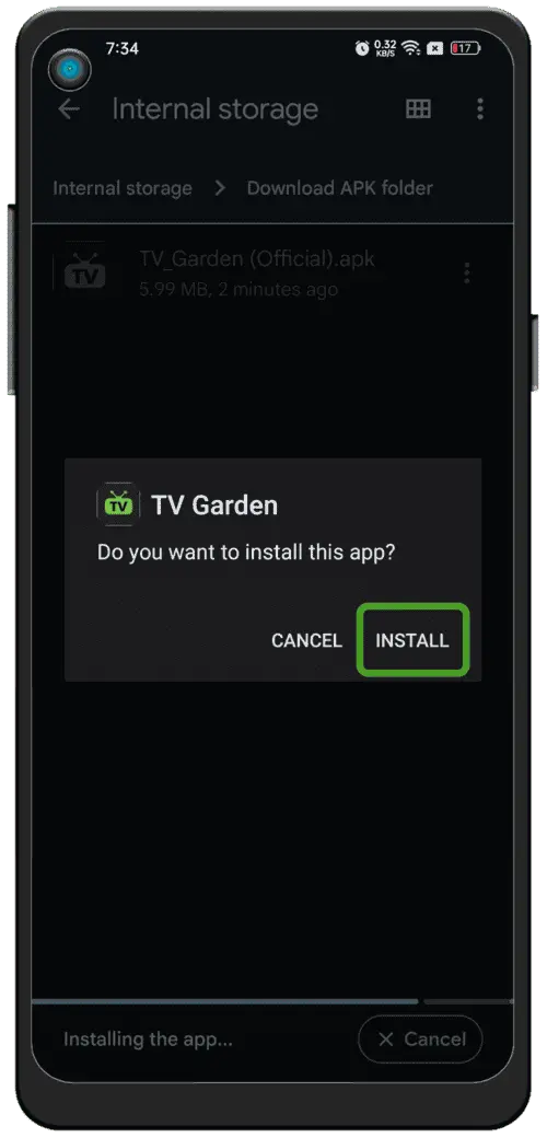 Installa e avvia Live TV